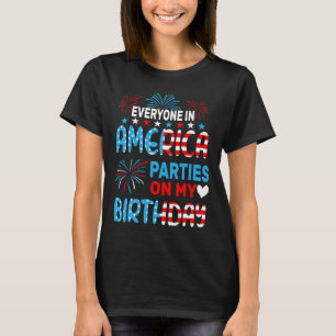 Camiseta Engraçado Todos Nos Partidos Americanos No Meu Ani