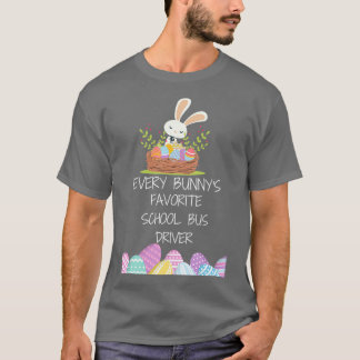 Camiseta Engraçado Todos os bunnyx27s Motorista de ônibus e