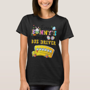 Camiseta Engraçado Todos os Ônibus favoritos de Bunny Feliz