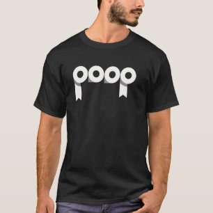 Camiseta Engraçado Toilet Papel Rolante Humor