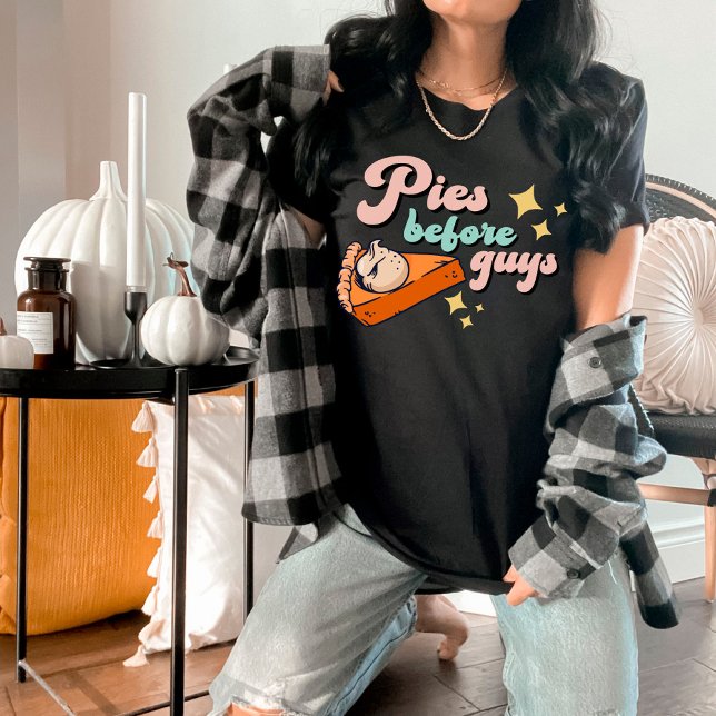 Camiseta Engraçado "Tortas Antes das Caras" (Criador carregado)