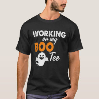 Camiseta Engraçado Trabalhando no meu Bootee Halloween Boot