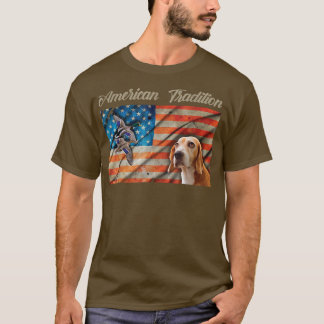 Camiseta Engraçado Tradição Americana Caça Cão de Ferro