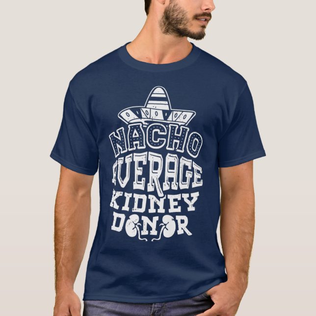 Camiseta Engraçado Transplante renal T s Doador de Órgãos P (Frente)