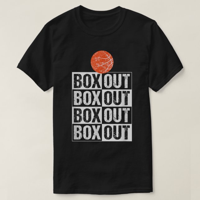 Camiseta Engraçado treinador de basquetebol T caixa de pres (Frente do Design)