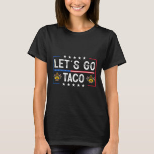 Camiseta Engraçado Trendy Retro Vamos Go Taco