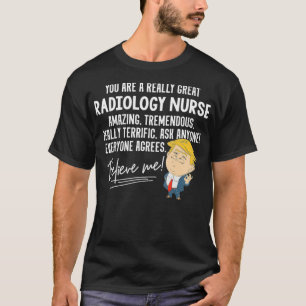 Camiseta Engraçado Trump 2020, Enfermeiro de Radiologia Ex