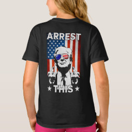 Camiseta Engraçado Trump 2024 Prende Esta Bandeira American