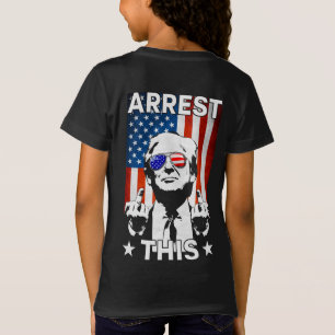 Camiseta Engraçado Trump 2024 Prende Esta Bandeira American