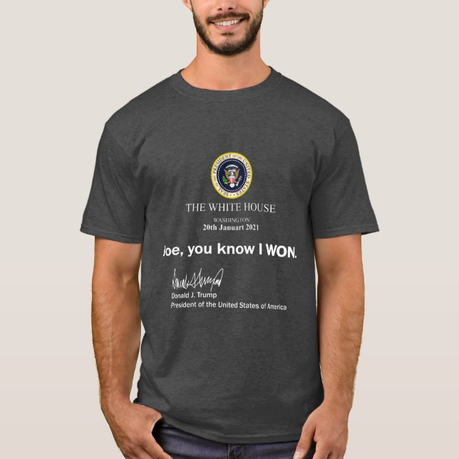 Camiseta Engraçado, Trump, Casa Branca. (Frente)