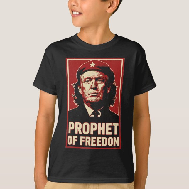 Camiseta Engraçado Trump Che Guevara Profeta Amante Da Libe (Frente)