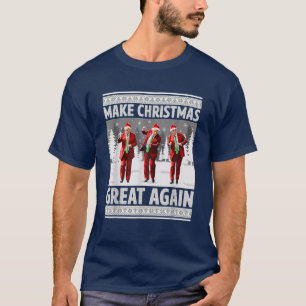 Camiseta Engraçado Trump Fazer Excelente De Natal Novamente