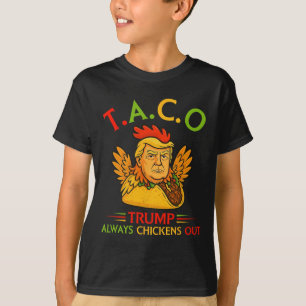 Camiseta Engraçado Trump Taco Trump Sempre Desiste _12