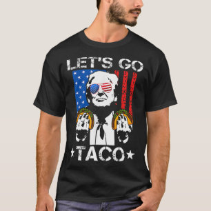 Camiseta Engraçado Trump Taco Trump Sempre Fala