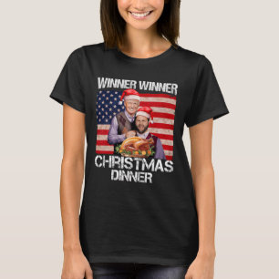 Camiseta Engraçado Trump Vance Vencedor do Janto de Natal S