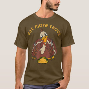Camiseta Engraçado Turquia Comeu Mais Tacos Crianças Adulto