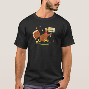 Camiseta Engraçado Turquia Diz Comer Pizza Direitos Animais