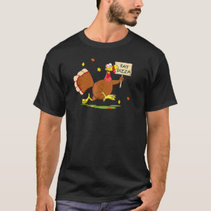 Camiseta Engraçado Turquia Diz Comer Pizza Direitos Animais