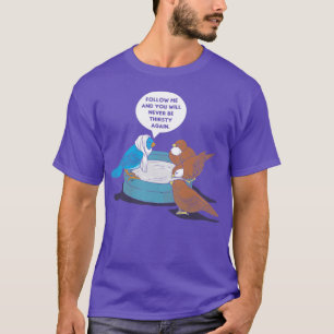 Camiseta Engraçado Twitter inspirou Pássaro de Jesus Religi