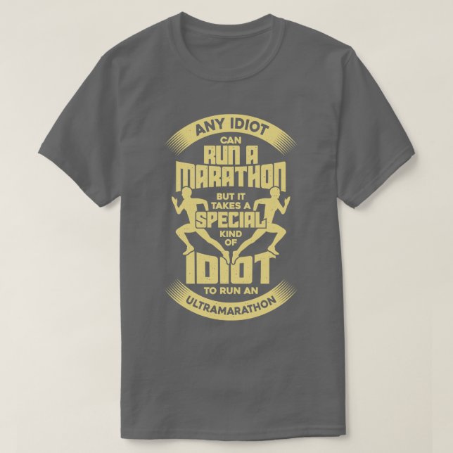 Camiseta Engraçado Ultra Maratona Correndo Maratonista Pres (Frente do Design)