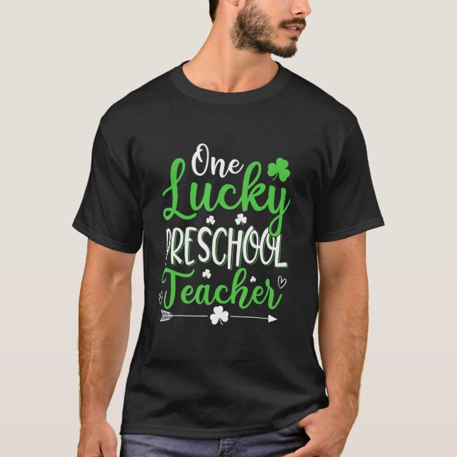 Camiseta Engraçado Um Dia de São Patrício De Professores Da (Frente)