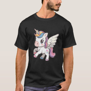 Camiseta Engraçado Unicórnio Para Meninas Rapazes, Crianças