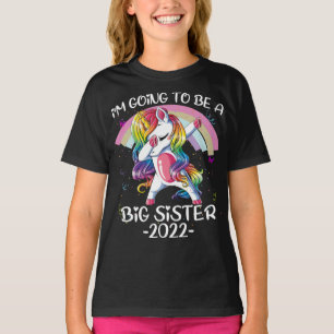 Camiseta Engraçado Unicórnio serei uma Irmã Grande 2022