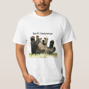Camiseta Engraçado Urso cita Camisa-T