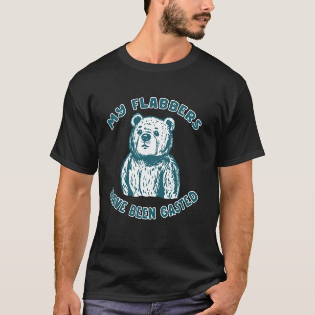 Camiseta Engraçado Urso Engraçado Meme Minhas Flaboras Fora (Frente)
