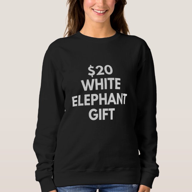 Camiseta Engraçado US$ 20 Elefante Branco (Frente)