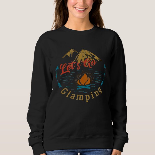 Camiseta Engraçado Vamos Acampar Os Lugares (Frente)