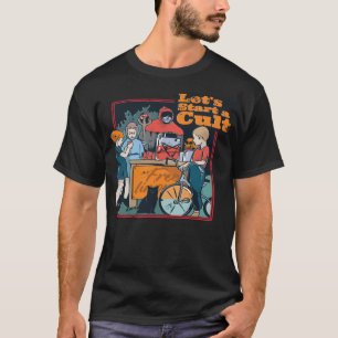 Camiseta Engraçado Vamos Clássico de Horror Iniciar um Cult