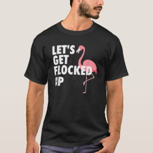 Camiseta Engraçado, vamos ficar presos no Verão Flamingo
