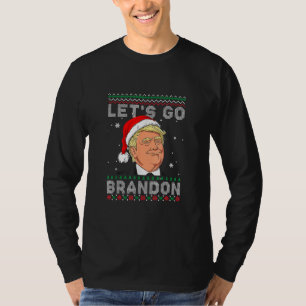 Camiseta Engraçado Vamos Go Brandon Papais noeis Donald Tru