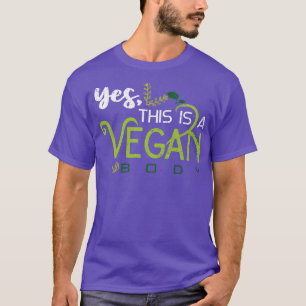 Camiseta Engraçado Veganismo Presente Vegan Body Vegan