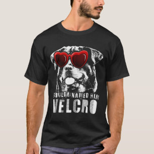 Camiseta Engraçado Velcro Rottweiler