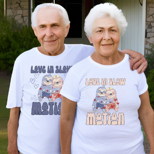 Camiseta Engraçado Velho Casal, Avô Matando Aniversário