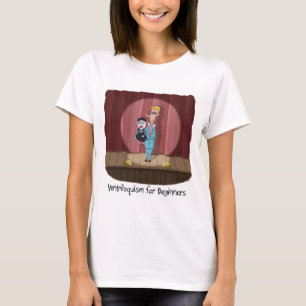 Camiseta Engraçado Ventriloquismo para o cartão ou presen