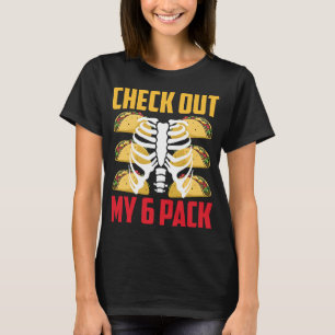 Camiseta Engraçado Ver Meu Pacote De 6   Tacos & Ribs Pun