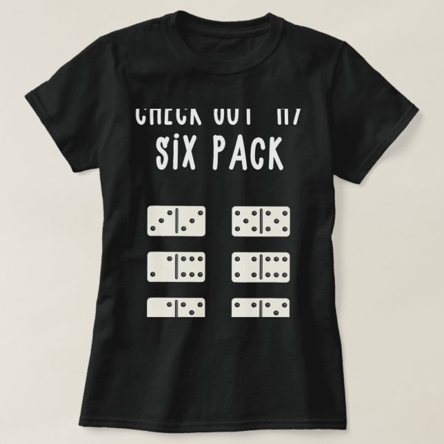 Camiseta Engraçado Ver Meu Presente Engraçado De Seis Pacot (Frente do Design)