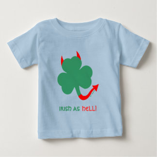 Camiseta Engraçado vestuário para bebês irlandeses