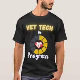 Camiseta Engraçado Vet Tech em Andamento Ideal para Veteri 