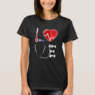 Camiseta Engraçado Vet Tech Veterinarian Apreciando Present