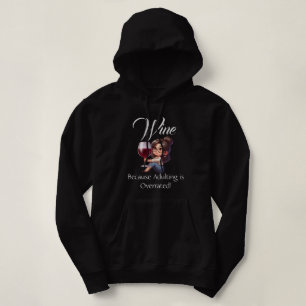 Camiseta Engraçado - Vinho Porque Adultos São Sobrevaloriza