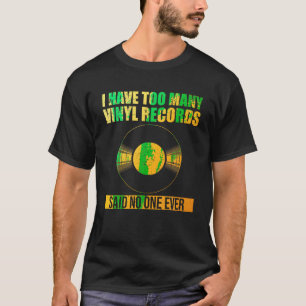 Camiseta Engraçado Vinil Record Design Men Mulheres Registr
