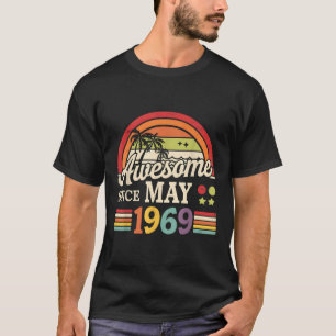 Camiseta Engraçado Vintage de 56 anos maio de 1969 56º aniv
