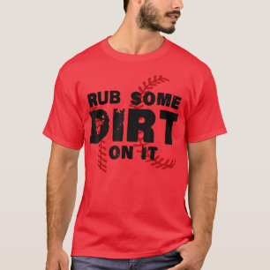 Camiseta Engraçado Vintage Esfrega Alguma Sujeira Nela Base