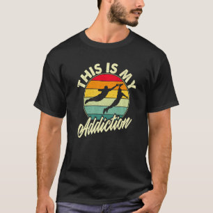 Camiseta Engraçado Vintage Frisbee Ultimate Viciado em Dúvi