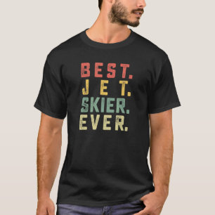 Camiseta Engraçado Vintage Melhor Jet Skier Ever Skiing Ski