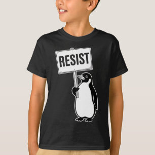 Camiseta Engraçado Vintage Penguin resiste a pinguins Legal